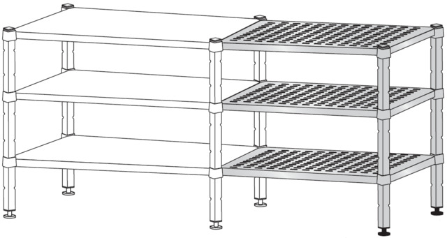 Ajout droit ray. inox perf.1700x660x1400 – Bartscher Ajout droit ray. inox perf.1700x660x1400 – Bartscher