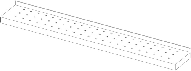 Etagère perforée 2000×180 sans fixation – Bartscher Etagère perforée 2000×180 sans fixation – Bartscher