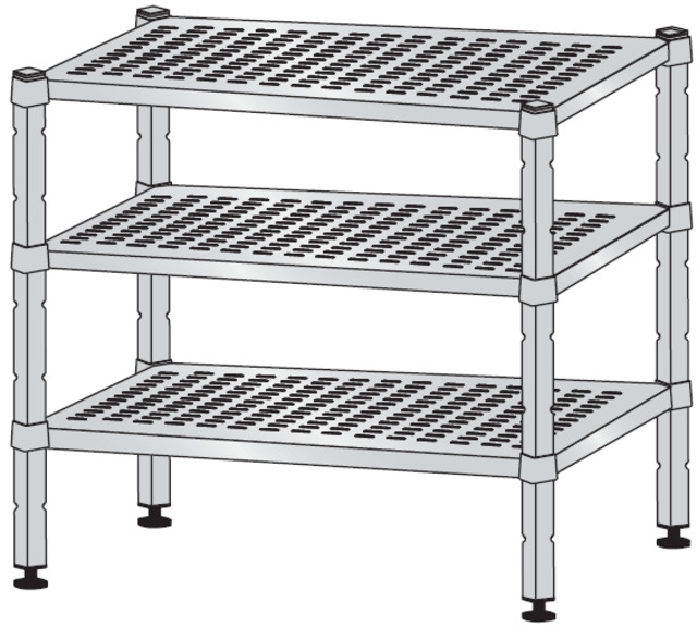 Rayonnage inox perforé 860 x560x2000 – Bartscher Rayonnage inox perforé 860 x560x2000 – Bartscher