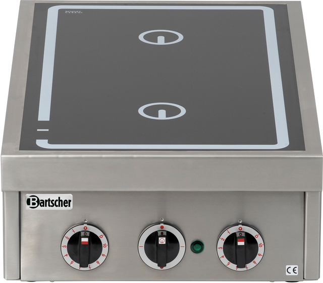 Réchaud vitrocéram 2 zones ø230mm 3.0kW – Bartscher Réchaud vitrocéram 2 zones ø230mm 3.0kW – Bartscher