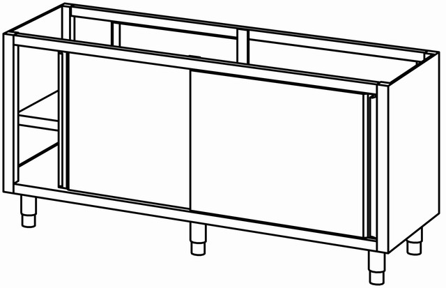 Armoire traversante p. coul. 1800×680 – Bartscher Armoire traversante p. coul. 1800×680 – Bartscher