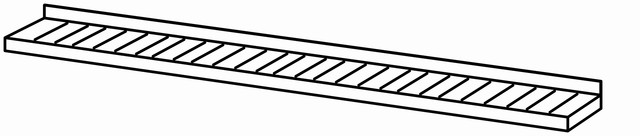 Etagère perforée 1800×280 sans fixation – Bartscher Etagère perforée 1800×280 sans fixation – Bartscher