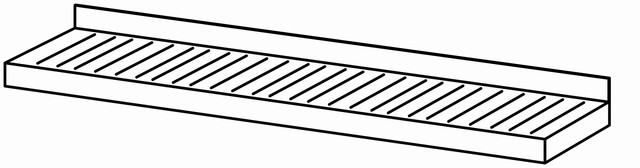 Etagère perforée 1000×280 sans fixation – Bartscher Etagère perforée 1000×280 sans fixation – Bartscher