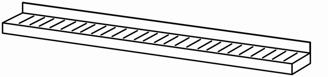 Etagère perforée 1200×180 sans fixation – Bartscher Etagère perforée 1200×180 sans fixation – Bartscher