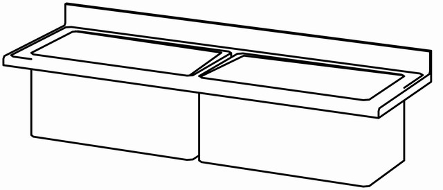 Dessus de pl. casserolier 1800×700, 2 b. – Bartscher Dessus de pl. casserolier 1800×700, 2 b. – Bartscher