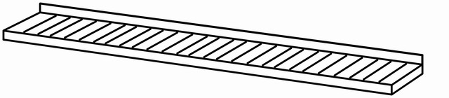 Etagère perforée 1800×380 sans fixation – Bartscher Etagère perforée 1800×380 sans fixation – Bartscher