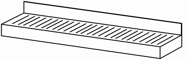 Etagère perforée 600×180 sans fixation – Bartscher Etagère perforée 600×180 sans fixation – Bartscher