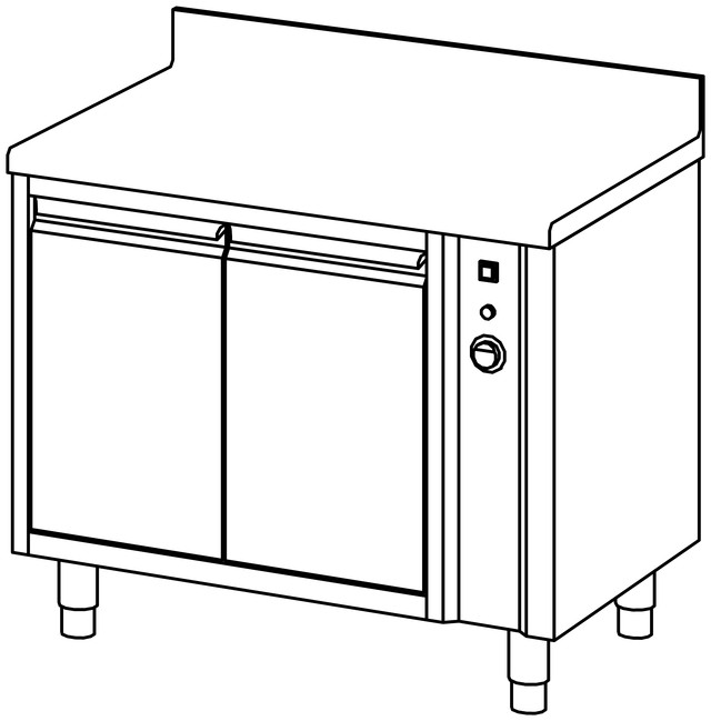 Armoire chauf. 1000×700, p. bat & dos. – Bartscher Armoire chauf. 1000×700, p. bat & dos. – Bartscher