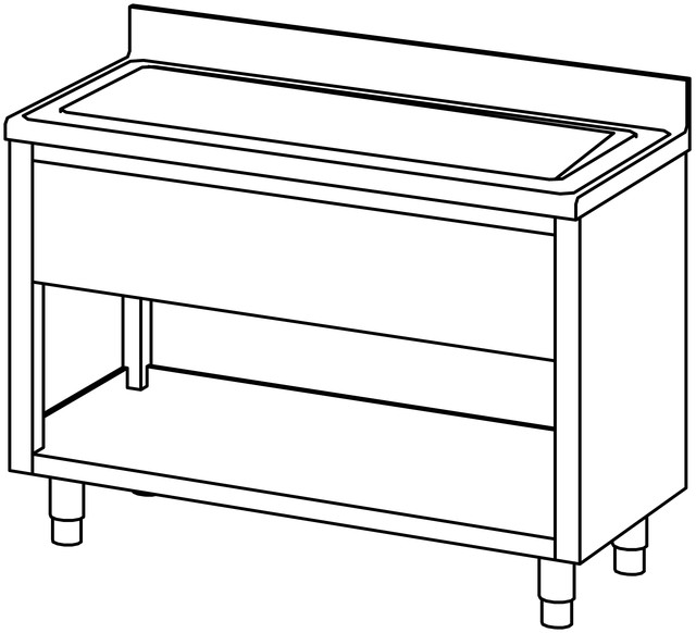 Plonge cass. ouverte 1200×600 1 bassin – Bartscher Plonge cass. ouverte 1200×600 1 bassin – Bartscher