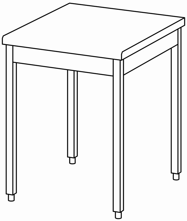 Table de travail 700×900, sans dosseret – Bartscher Table de travail 700×900, sans dosseret – Bartscher