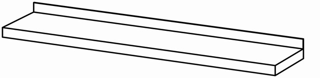 Etagère murale compl. 1200×300, simple – Bartscher Etagère murale compl. 1200×300, simple – Bartscher