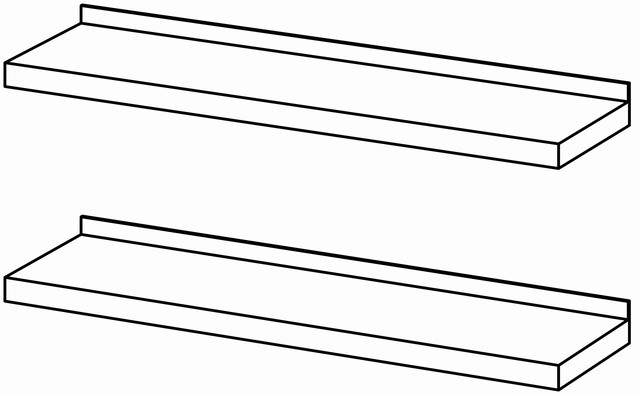 Etagère murale compl. 1000×300, double – Bartscher Etagère murale compl. 1000×300, double – Bartscher