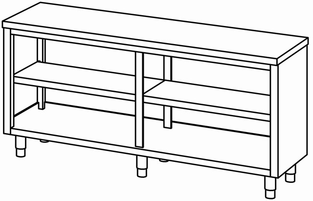 Armoire ouverte 1900×600, sans dosseret – Bartscher Armoire ouverte 1900×600, sans dosseret – Bartscher