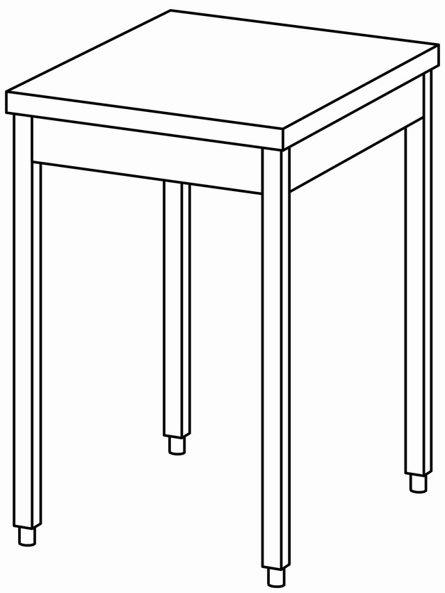 Table de travail 600×800 sans dosseret – Bartscher Table de travail 600×800 sans dosseret – Bartscher