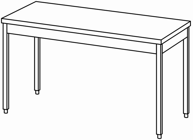 Table de travail 1600×800 sans dosseret – Bartscher Table de travail 1600×800 sans dosseret – Bartscher