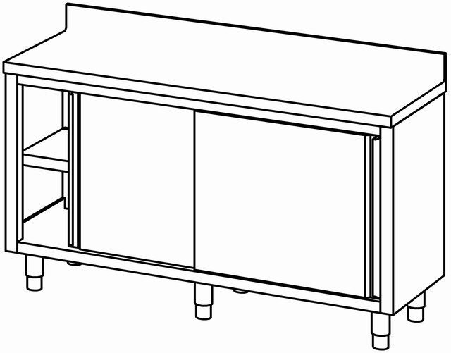 Armoire 1600×600, portes coul. avec dos. – Bartscher Armoire 1600×600, portes coul. avec dos. – Bartscher