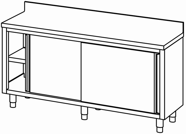 Armoire 1800×600, portes coul. avec dos. – Bartscher Armoire 1800×600, portes coul. avec dos. – Bartscher