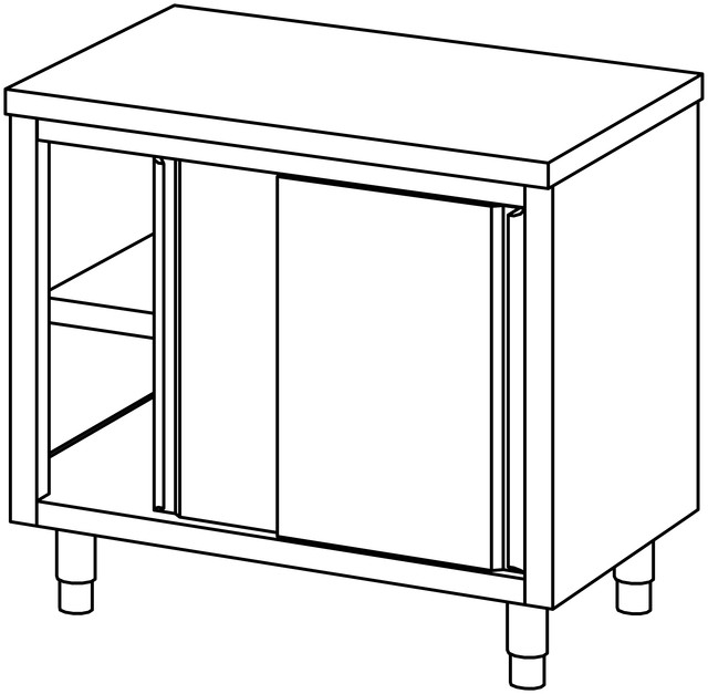 Armoire traversante 1000×700 port. coul. – Bartscher Armoire traversante 1000×700 port. coul. – Bartscher