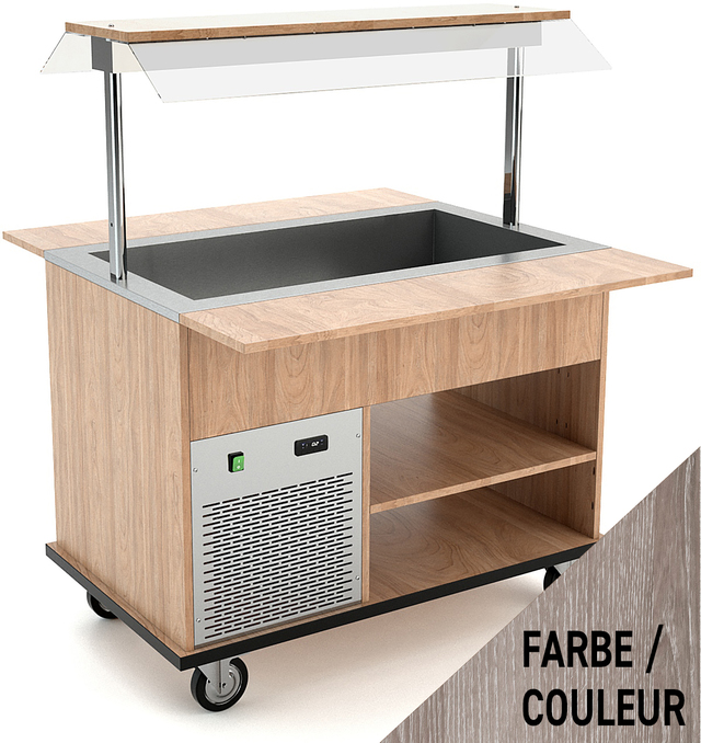 Buffet réfrigéré 3x GN 1/1, gris – Bartscher Buffet réfrigéré 3x GN 1/1, gris – Bartscher