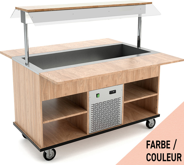 Buffet réfrigéré 4x GN 1/1, rosé – Bartscher Buffet réfrigéré 4x GN 1/1, rosé – Bartscher