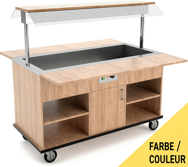 Buffet chauffé 6x GN 1/1, safran – Bartscher Buffet chauffé 6x GN 1/1, safran – Bartscher