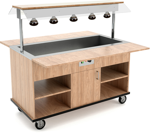 Buffet chauffé 5xGN 1/1, LC, orme – Bartscher Buffet chauffé 5xGN 1/1, LC, orme – Bartscher