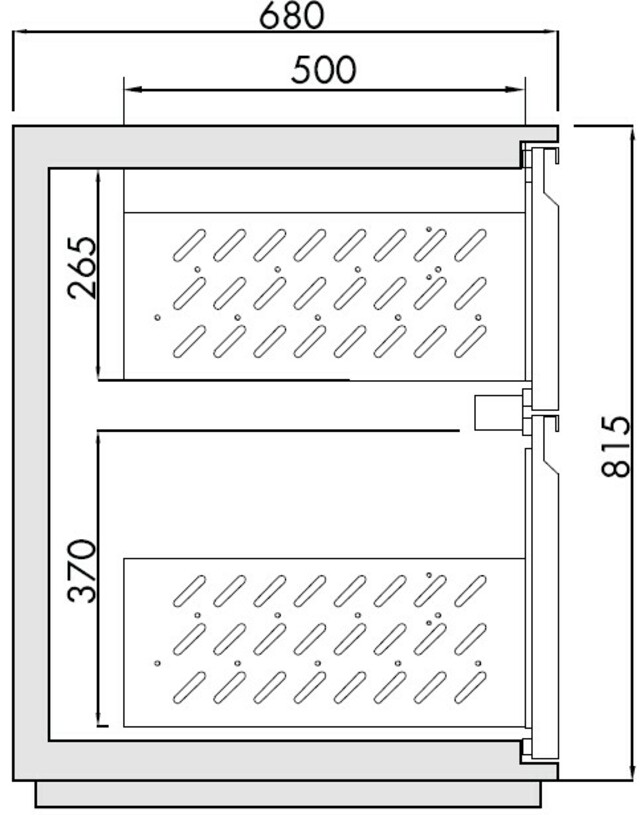 Colonne de tiroirs 2/5 – 3/5, P 680 – Bartscher Colonne de tiroirs 2/5 – 3/5, P 680 – Bartscher