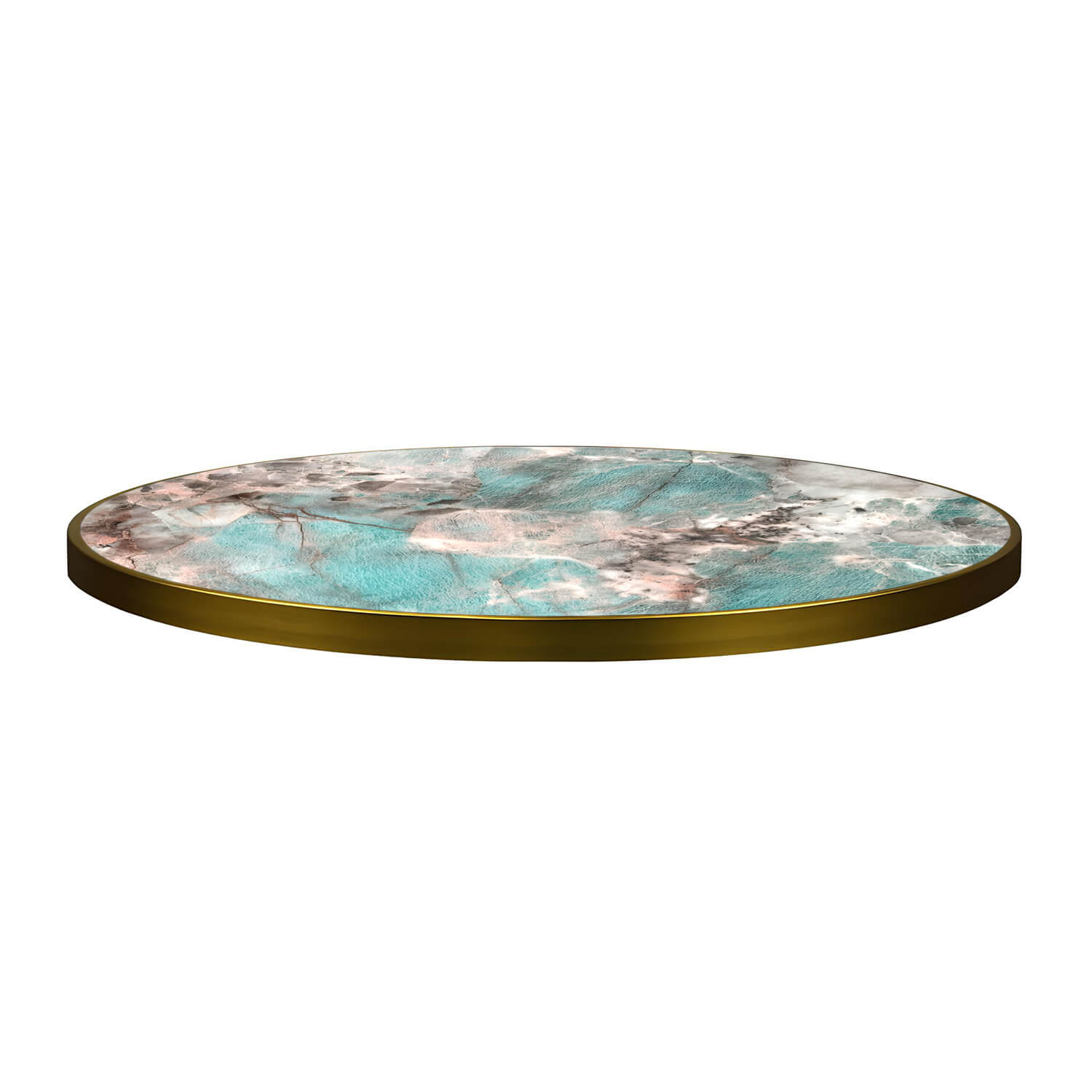 Plateau de Table Ronde – FAUX MARBRE VERT – 3 cm D’épaisseur – R60Ø Plateau de Table Ronde – FAUX MARBRE VERT – 3 cm D’épaisseur – R60Ø
