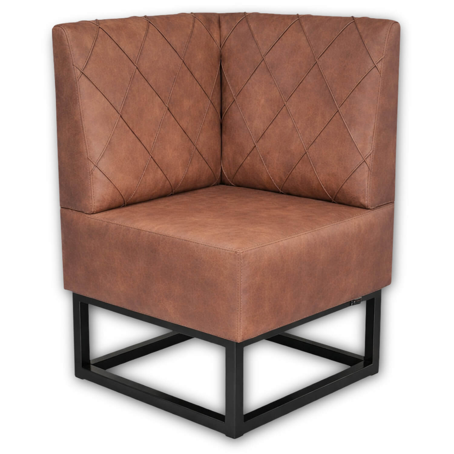 Banquette d’Angle – TROJE – Microfibre Cognac Banquette d’Angle – TROJE – Microfibre Cognac