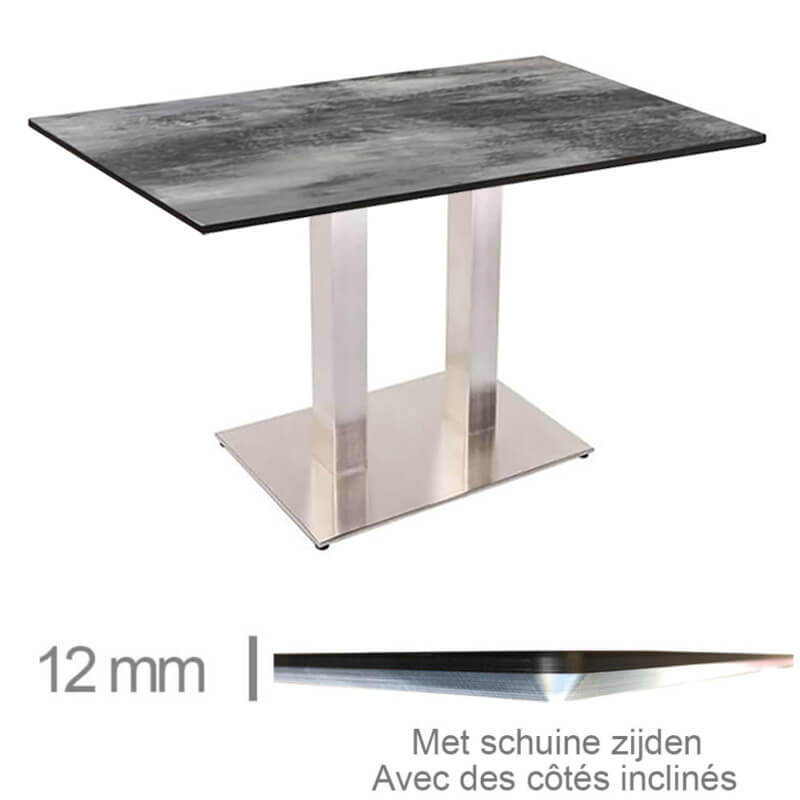 Table Avec Pied – COMPACT BÉTON – 69×120 cm Table Avec Pied – COMPACT BÉTON – 69×120 cm