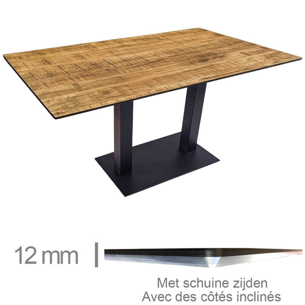 Table Avec Pied – COMPACT MANGO – 69×120 cm Table Avec Pied – COMPACT MANGO – 69×120 cm