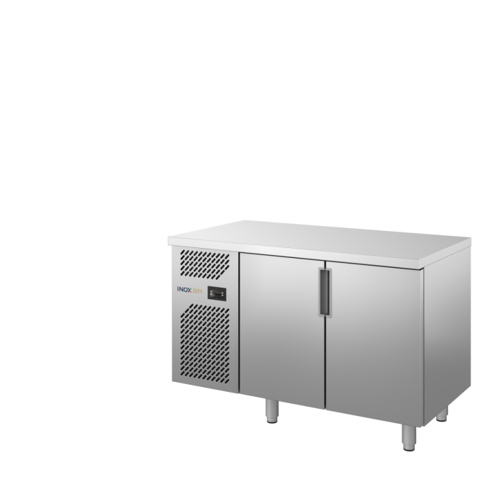 Table réfrigérée pâtisserie Euronorm 2 portes – 1380×700 mm, avec plan supérieur – Inoxbim Table réfrigérée pâtisserie Euronorm 2 portes – 1380×700 mm, avec plan supérieur – Inoxbim