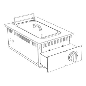 Friteuse électrique encastrable 10 L DPFE10 – SILKO Friteuse électrique encastrable 10 L DPFE10 – SILKO
